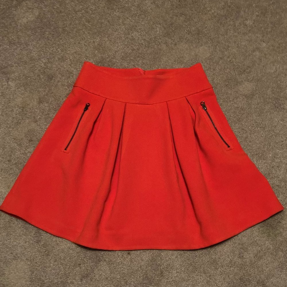 Cute Anthropologie Red Mini Skirt